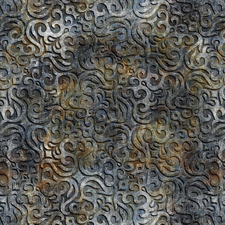 Steampunk Adventures: Scrollwork Blue 1649-29567-K