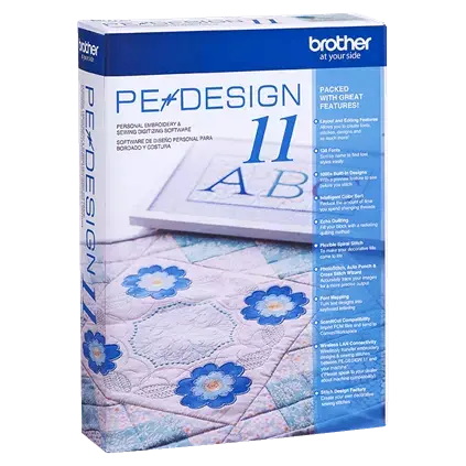 Brother PE-DESIGN 11 Personal Embroidery and Sewing Digitizing Software