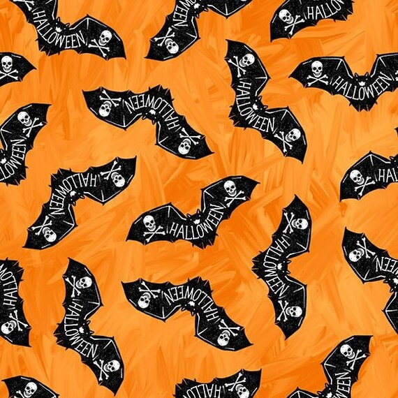 Halloween Countdown: Halloween Bats Orange 2253G-33