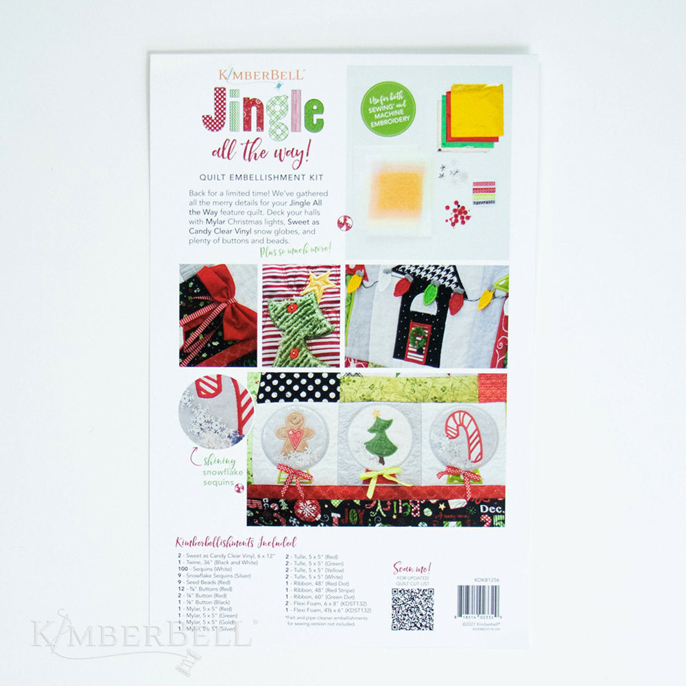 Kimberbell Jingle All the Way! Quilt Embellishment Kit Elk Grove Sewing