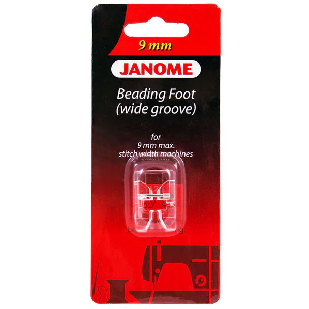 Janome Beading Foot (wide groove) 9mm